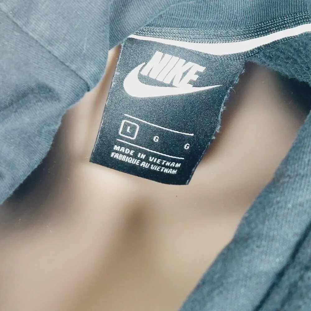 Nike Women's Black Sportswear Rally Funnel Neck Fleece Pullover Hoodie Size L